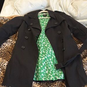 Pinky & Diane Black Trench Coat